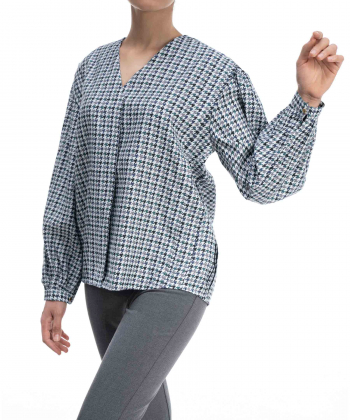 بلوز طرح دار زنانه گردیه Gordye کد 304218