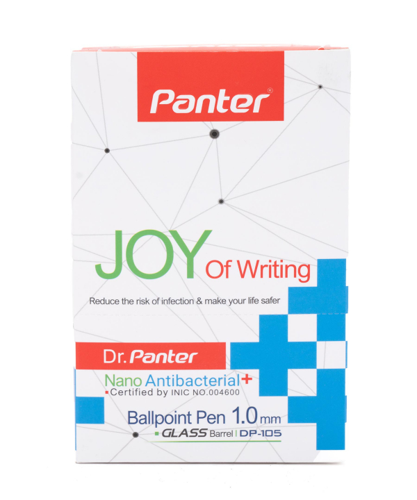 خودکار فوق روان نانو آنتی باکتریال پنتر Panter کد DP-105 بسته 50 عددی