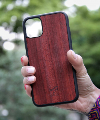 کاور موبایل چوب طبیعی بیسراک  Bisrak کد BW-Ros-11promax