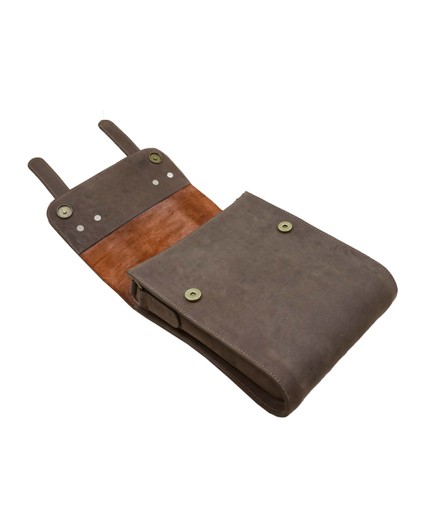 کیف دوشی چرم طبیعی چرم لانکا Lanka Leather کد CB-20A