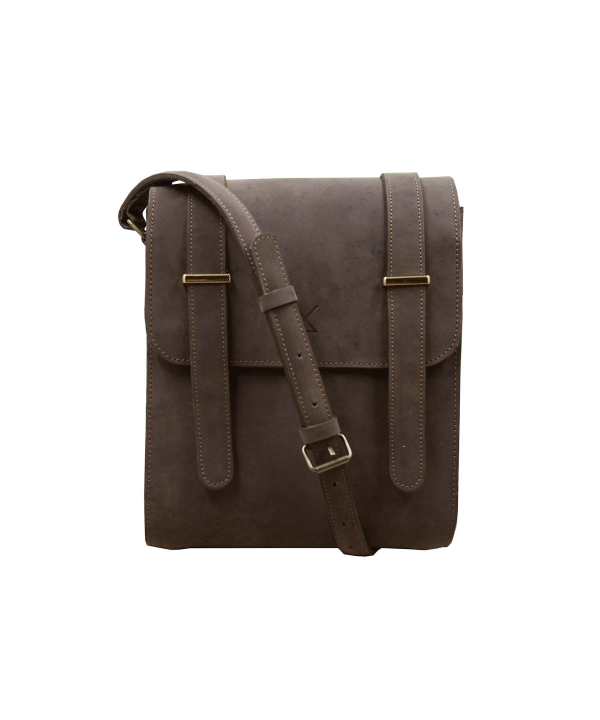 کیف دوشی چرم طبیعی چرم لانکا Lanka Leather کد CB-20A