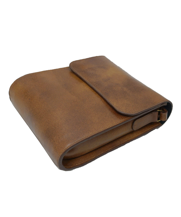 کیف دوشی چرم طبیعی چرم لانکا Lanka Leather کد CB-9A