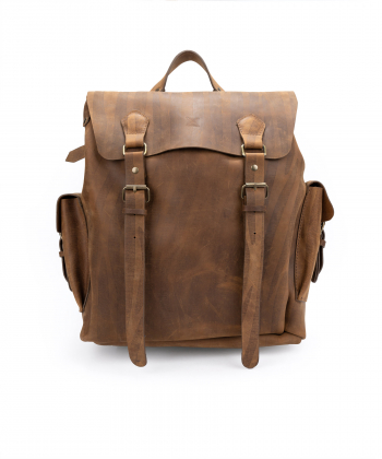 کوله پشتی چرم طبیعی چرم لانکا Lanka Leather کد BP-6
