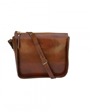 کیف دوشی چرم طبیعی زنانه چرم لانکا Lanka Leather کد CB-23