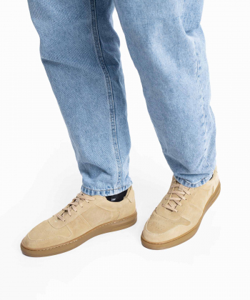 کتانی چرم طبیعی مردانه آروما Aroma کد 11601005