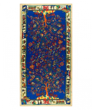 شال ابریشم طرح درخت زندگی