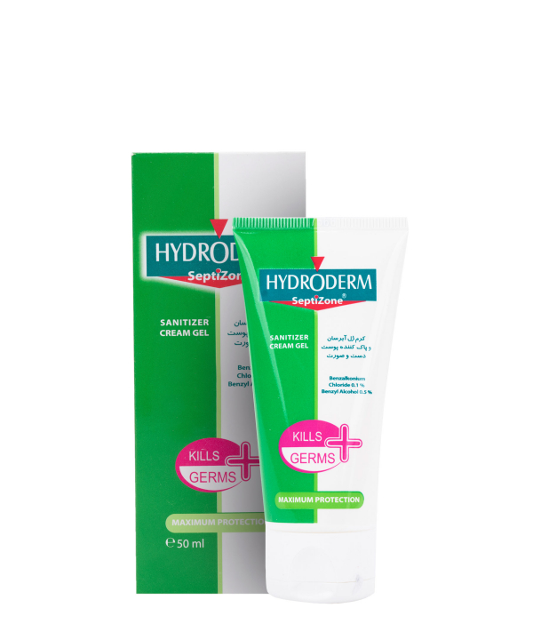 کرم ژل آبرسان و پاک کننده پوست دست و صورت آنتی سپتیک هیدرودرم Hydroderm