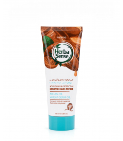 کرم کراتینه مغذی و آبرسان مو هرباسنس Herba Sense حجم 100 میلی لیتر