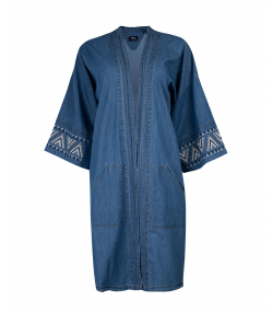 مانتو جین طرح دار بادی اسپینر Body Spinner کد 3597