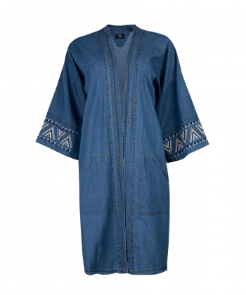مانتو جین طرح دار بادی اسپینر Body Spinner کد 3597