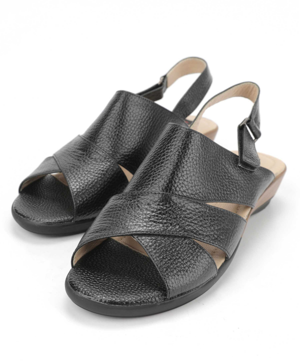 صندل چرم طبیعی زنانه شهر چرم Leather City کد pc0552