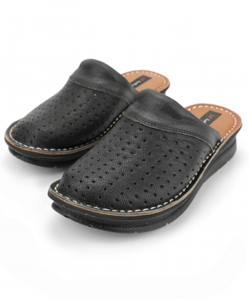 دمپایی زنانه چرم طبیعی شهر چرم Leather City کد PA007