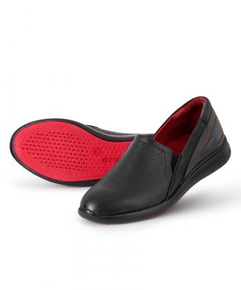 کفش کالج چرم طبیعی زنانه ایران طب مدل اکو