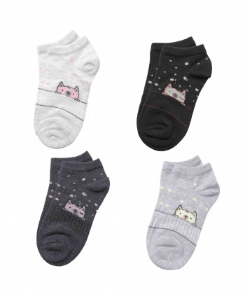 جوراب مچی زنانه برند پی لس Brand Payless کد JRMT-02  بسته 4 جفتی