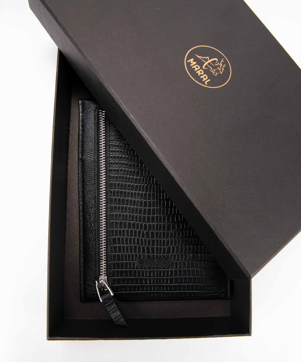 کیف گردنی چرم طبیعی مارال چرم Maralleather مدل ملبورن