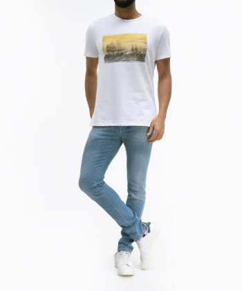 تیشرت طرح دار مردانه ال سی وایکیکی LC Waikiki کد 0SL941Z8