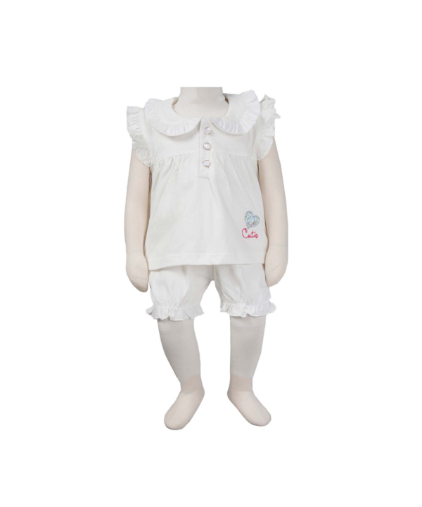 ست تاپ و شلوارک دخترانه آدمک Adamak کد 1697003