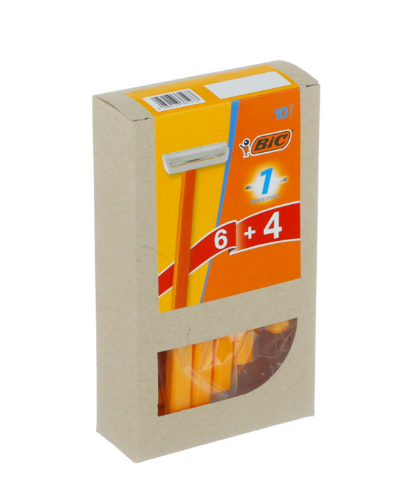 خودتراش بیک Bic مدل Sensitive1  بسته 10 عددی