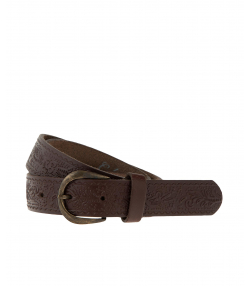 کمربند طرح دار چرم طبیعی زنانه کالینز Colins کد CL1032149