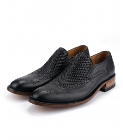 کفش مردانه چرم طبیعی شهر چرم Leather City کد z214