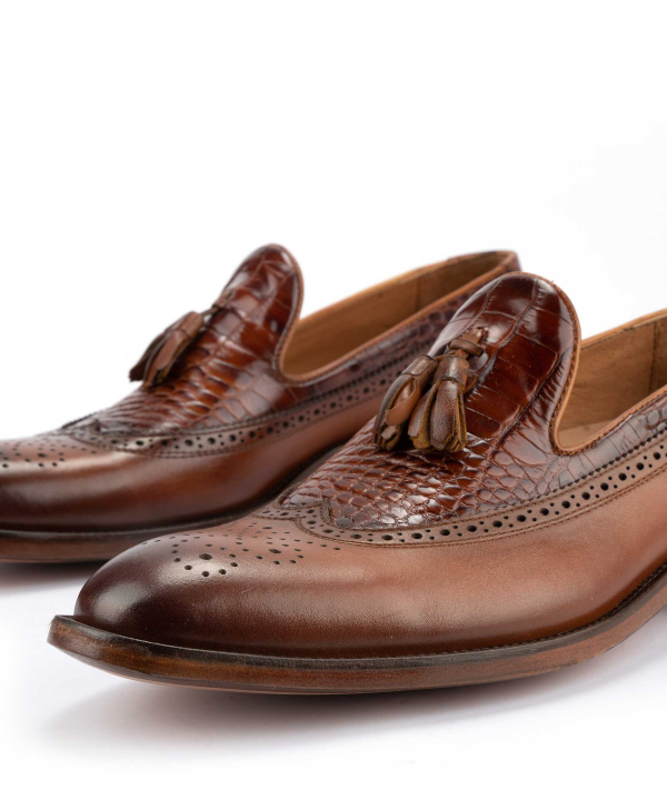 کفش مردانه چرم طبیعی شهر چرم Leather City کد z223