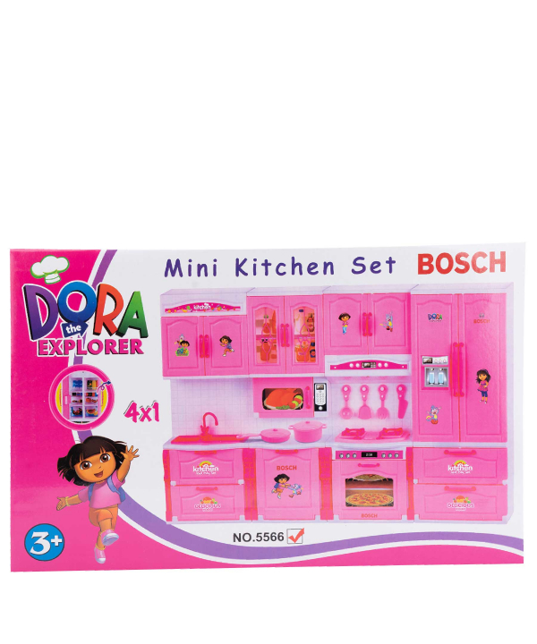 لوازم اشپزخانه 4 تیکه بوش DORA اسباب بازی کی تویز Kitoys کد 5566
