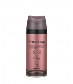 اسپری دئودورانت زنانه پرستیژ Prestige مدل 212 Sky حجم 150 میلی لیتر