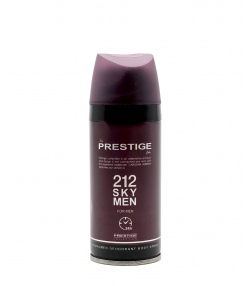 اسپری دئودورانت مردانه پرستیژ Prestige مدل 212 Sky Men حجم 150 میلی لیتر
