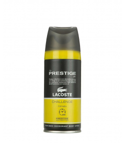 اسپری دئودورانت مردانه پرستیژ Prestige مدل Lacoste Challenge حجم 150 میلی لیتر