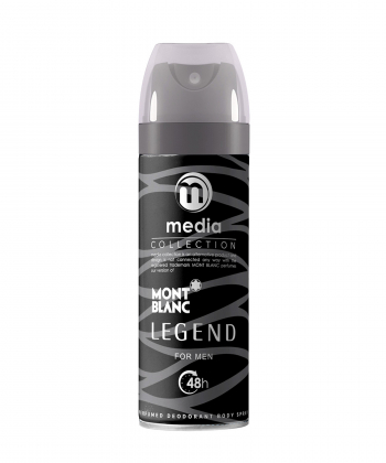 اسپری دئودورانت مردانه مدیا مدل Legend Mont Blanc حجم 200 میلی لیتر