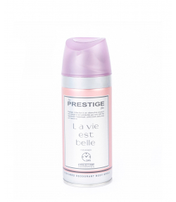 اسپری دئودورانت زنانه پرستیژ Prestige مدل La Vie Est Belle حجم 150 میلی لیتر