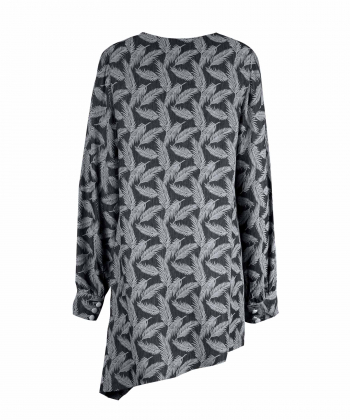 مانتو جلو بسته مانگ Mong مدل شمشاد طرح پر