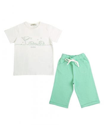 ست تیشرت و شلوار پسرانه پیانو Piano کد 1917