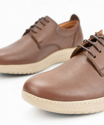 کفش روزمره چرم طبیعی مردانه ایران طب مدل مارکو