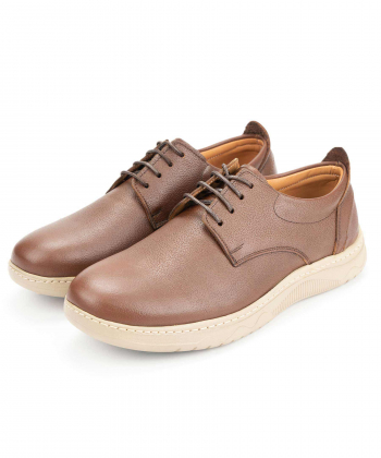 کفش روزمره چرم طبیعی مردانه ایران طب مدل مارکو