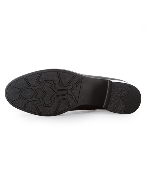 نیم بوت چرم زنانه مشکی چرم مشهدMashhad leather مدل J2265