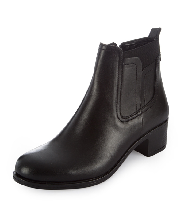 نیم بوت چرم زنانه مشکی چرم مشهدMashhad leather مدل J2265