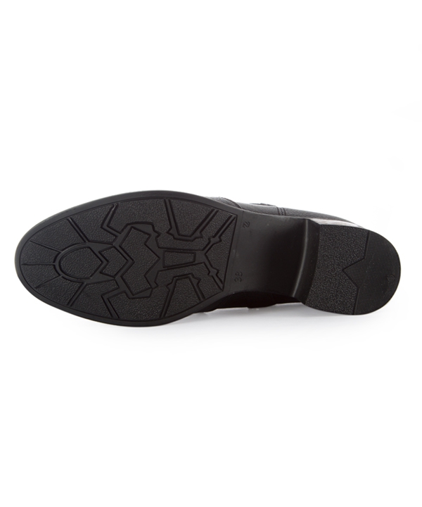 نیم بوت چرم زنانه مشکی چرم مشهدMashhad leather مدل J2266