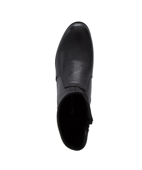 نیم بوت چرم زنانه مشکی چرم مشهدMashhad leather مدل J2266