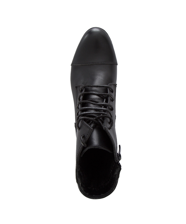 نیم بوت چرم زنانه مشکی چرم مشهدMashhad leather مدل J2267