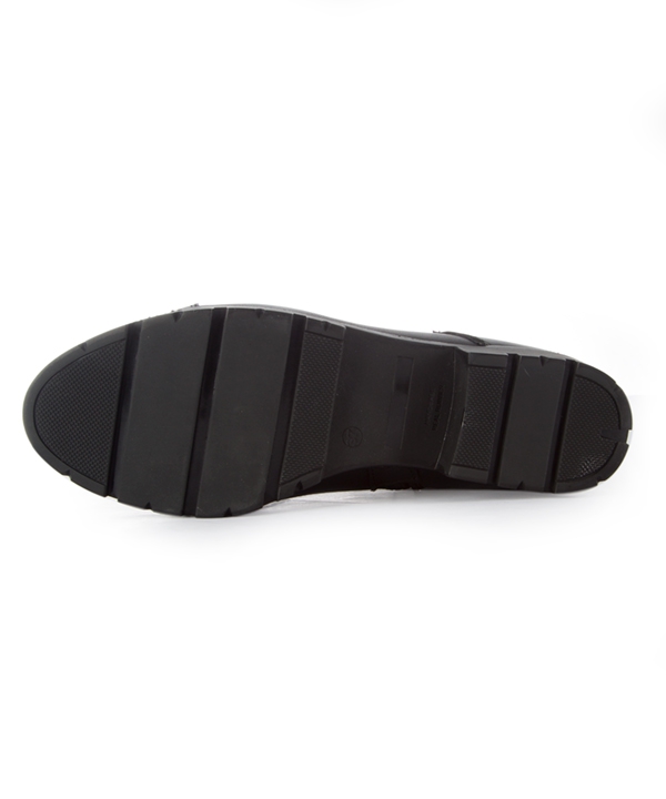نیم بوت چرم زنانه مشکی چرم مشهدMashhad leather مدل J2267