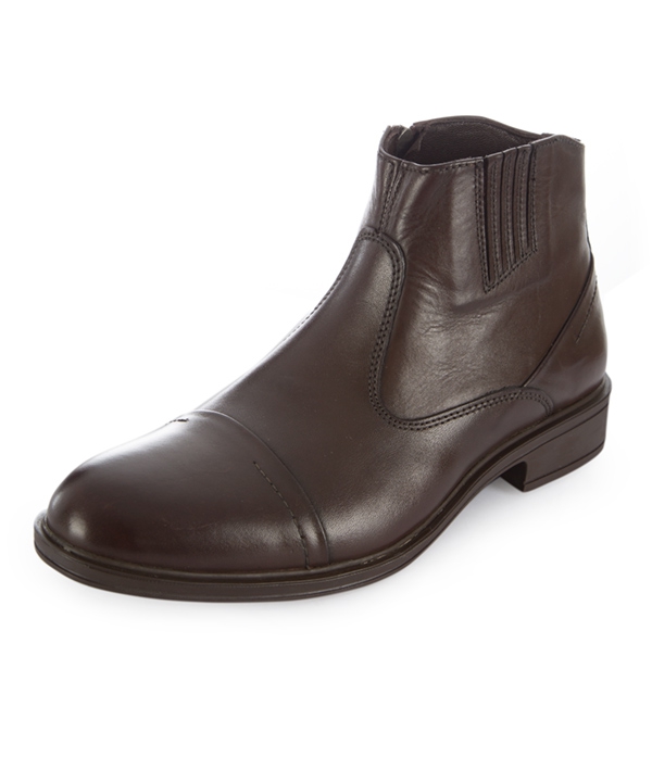 نیم بوت چرم مردانه قهوه ای چرم مشهدMashhad leather مدل J5971