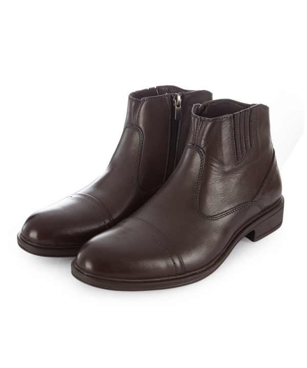 نیم بوت چرم مردانه قهوه ای چرم مشهدMashhad leather مدل J5971