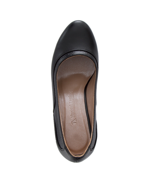 کفش چرم زنانه مشکی چرم مشهدMashhad leather مدل J2259