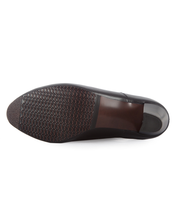 کفش چرم زنانه مشکی چرم مشهدMashhad leather مدل J2259