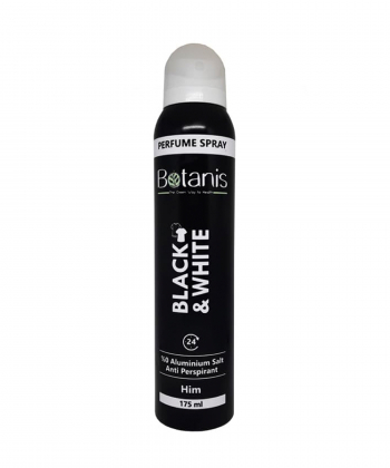 اسپری بدن مردانه بوتانیس مدل سیاه و سفید حجم 175 میلی لیتر
