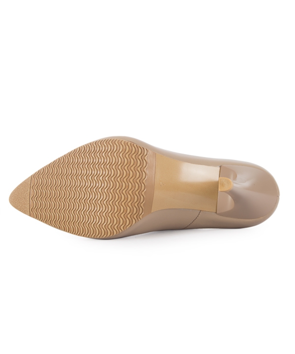 کفش مجلسی چرم زنانه کرم چرم مشهدMashhad leather مدل J2269
