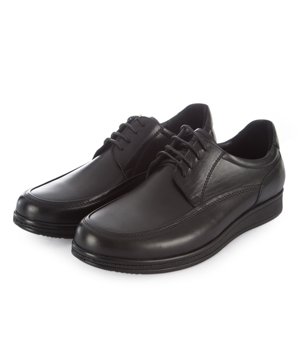 کفش راحتی چرم مردانه مشکی چرم مشهدMashhad leather مدل J5975