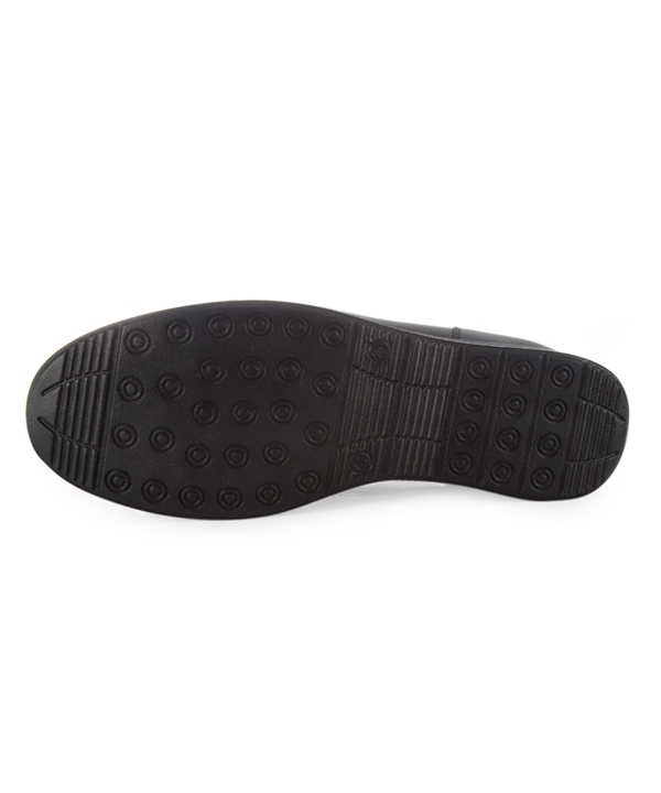 کفش راحتی چرم مردانه مشکی چرم مشهدMashhad leather مدل J5975