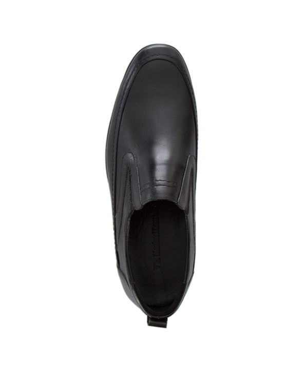 کفش راحتی چرم مردانه مشکی چرم مشهدMashhad leather مدل J5977